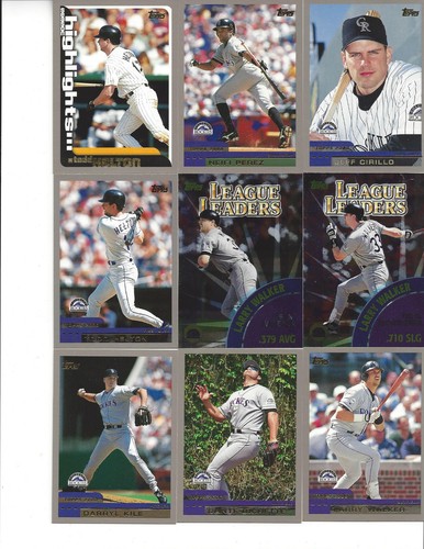 2000 topps colorado rockies - 2000,