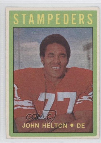 1972 pee chee cfl john - 1972, o-pee-chee