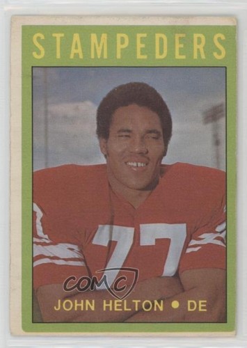 1972 pee chee - cfl, john
