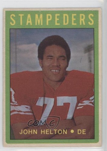 1972 pee chee - cfl, john