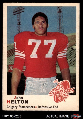 1970 pee chee cfl 92 - 1970, john